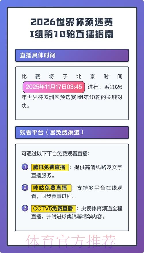 2026世界杯高清直播方法 2026世界杯高清直播方法